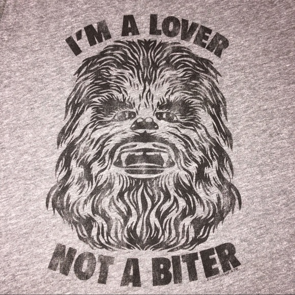 Junk Food Clothing Tops - Junkfood Chewbacca T-shirt I’m a lover not a biter